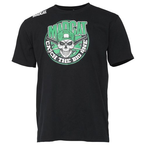 MADCAT PÓLÓ SKULL XXL, FEKETE