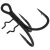 MADCAT HÁRMAS HOROG A-STATIC SHAD T-TREBLE, 4X, 2/0