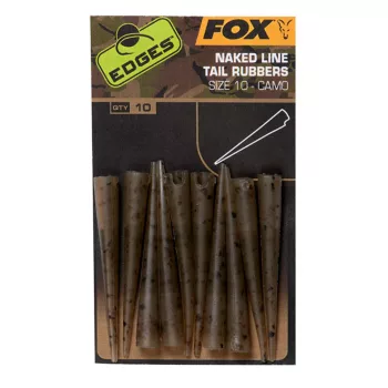 Fox EDGES™ Camo Naked Line Tail Rubbers Sz 10