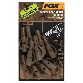 Fox EDGES™ Camo Safety Lead Clip & Pegs (Size 7)