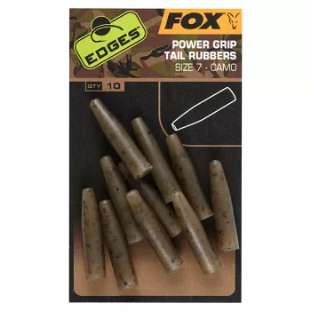 Fox EDGES™ Camo Powergrip Tail Rubbers (Size 7)
