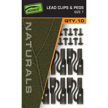 Fox EDGES™ Naturals Lead Clips & Pegs - Size 7