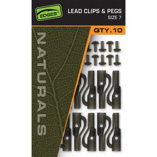 Fox EDGES™ Naturals Lead Clips & Pegs - Size 7
