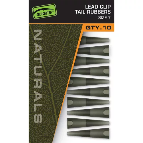 Fox EDGES™ Naturals Lead Clip Tail Rubbers - Size 7