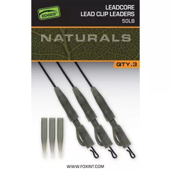Fox EDGES™ Naturals Leadcore Power Grip Lead Clip Leaders