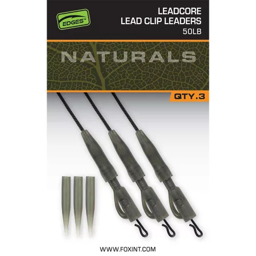 Fox EDGES™ Naturals Leadcore Power Grip Lead Clip Leaders