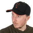 Fox Collection Baseball Cap Black & Orange