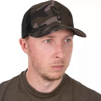Fox Black Camo Trucker Cap