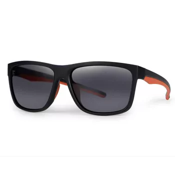 Fox Collection Black & Orange Shades – Grey Lens