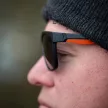 Fox Collection Black & Orange Shades – Grey Lens