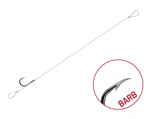 Kötött horog Delphin FLR Loop / 6db