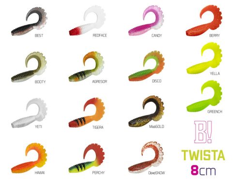 Gumihal Delphin TWISTA UVs / 5db