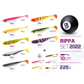 BOMB Rippa csali szett 2022 színek 10cm / 225db