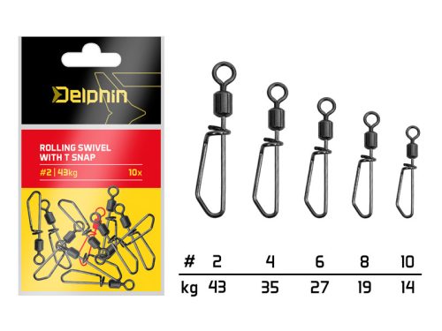 Rolling swivel with T snap / 10db
