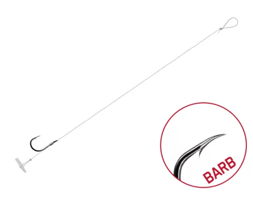 Kötött horog Delphin FLR Quickstop / 6db