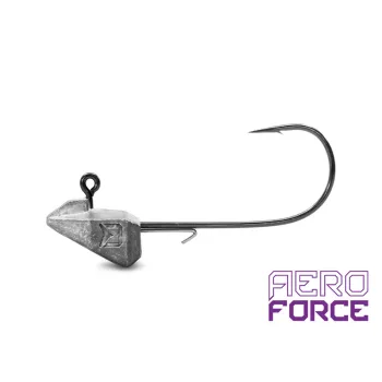 Grub-tartóval ellátott Delphin A-FORCE jigfej / 5 db