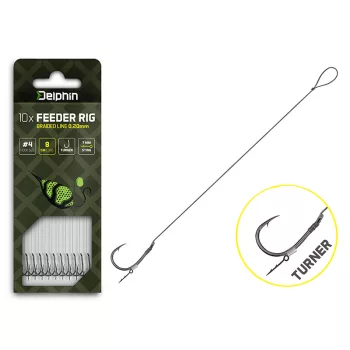 Delphin Braided Sting Feeder Rig / 10db