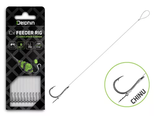 Delphin Fluoro Sting Feeder Rig / 10db