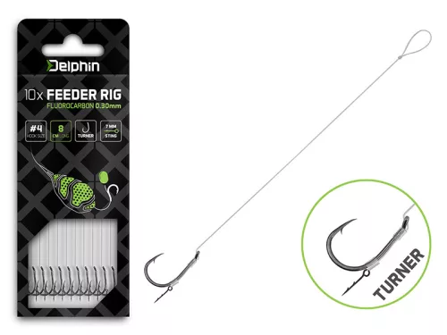Delphin Fluoro Sting Feeder Rig / 10db