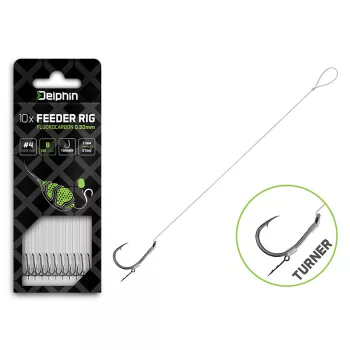 Delphin Fluoro Sting Feeder Rig / 10db