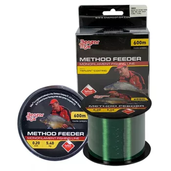 ZSINÓR BENZAR METHOD FEEDER MONO DARK GREEN 300M 0.18MM