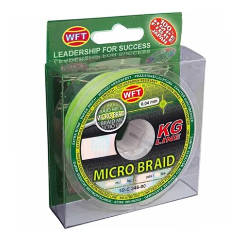ZSINÓR WFT MICRO BRAID 150 M UV ZÖLD 0,10