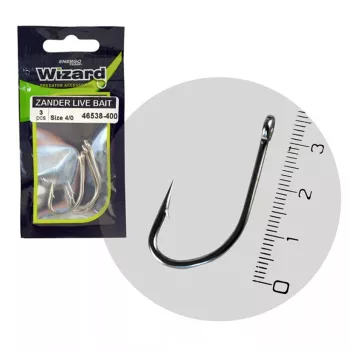 WIZARD ZANDER LIVE BAIT PRO 4/0 3DB/CS