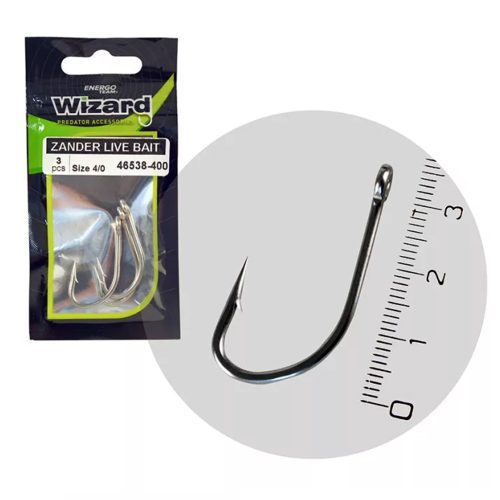 WIZARD ZANDER LIVE BAIT PRO 4/0 3DB/CS