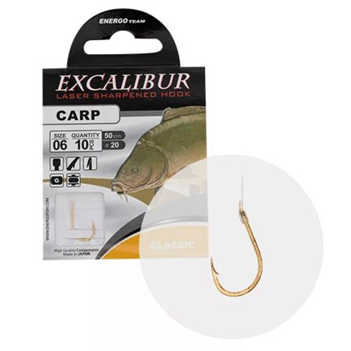 EXCALIBUR KÖTÖTT HOROG CARP CLASSIC,G OLD NO,8