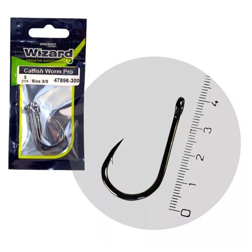 WIZARD CATFISH WORM PRO BRAZED 5/0 3DB/CS