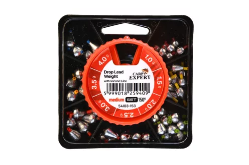 CARP EXPERT MEDIUM BETÉTES CSEPPÓLOM KÉSZLET 1-4G NATUR  150G