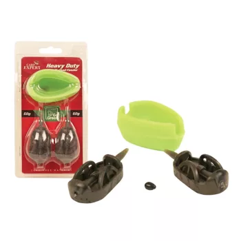   CARP EXPERT HEAVY DUTY METHOD FEEDER 50G+50G TÖMKÖDŐVEL GO GREEN