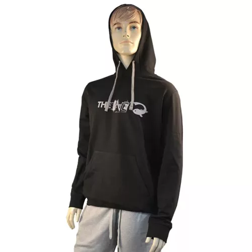 THE ONE HOODED SWEATSHIRT BLACK/FINE GREY L