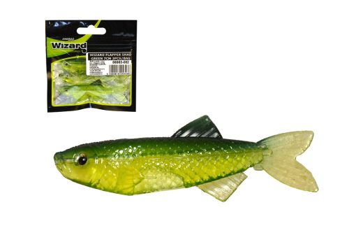 WIZARD FLAPPER SHAD GREEN 7CM 3PCS/BAG