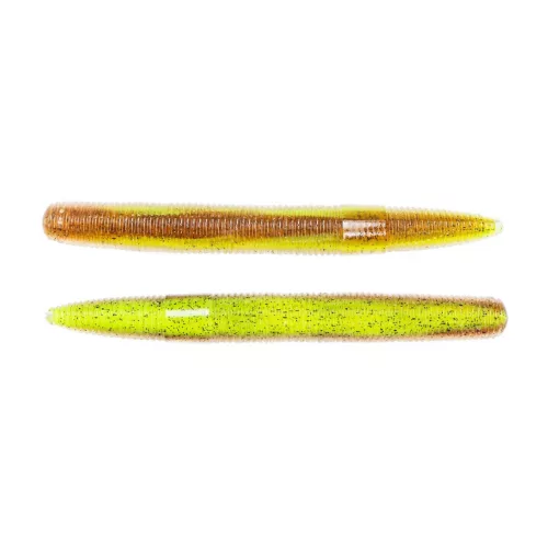 LIVETARGET 3" STICK WORM CHARTREUSE / BROWN 76 MM  SINKING