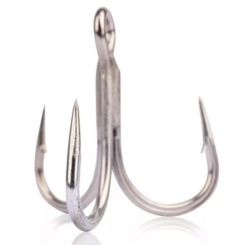 MUSTAD UN INLINE TREBLE - 5X STRONG TITAN STEEL 2/0 4DB/CS