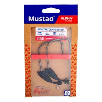 MUSTAD HOROG INFILTRATOR WEIGHTED, MÉRET 2/0, 3G 3DB/CS