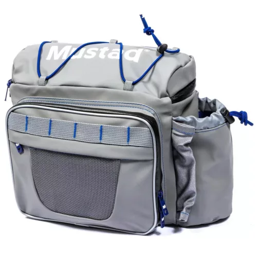 MUSTAD  VÍZÁLLÓ TÁSKA GAME TIME HIP BAG - TACKLE - MULTI GRAY/BLUE