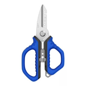   MUSTAD 6.5", SCISSORS, 420 STAINLESS STEEL, FINE POLISHED BLUE