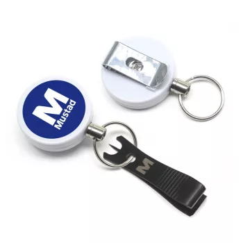   MUSTAD RETRACTOR KIT ECO KIHÚZHATÓ ÖVRE RAKHATÓ KULCSTARTÓ ZSINÓRVÁGÓ CSIPESSZEL