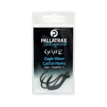 PALLATRAX GRIPZ CATFISH HOOKS (5) SIZE 1