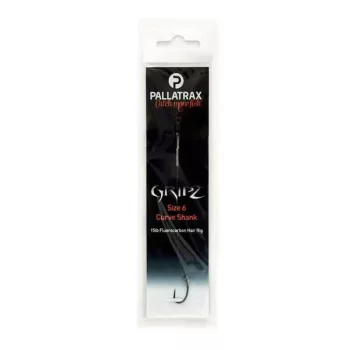 PALLATRAX GRIPZ CURVE SHANK HAIR RIGS SIZE 6 25LB STEAMLINK