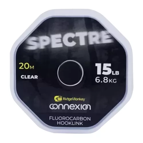 RIDGEMONKEY CONNEXION SPECTRE FLUOROCARBON HOOKLINK ELŐKEZSINÓR 15LB 20M