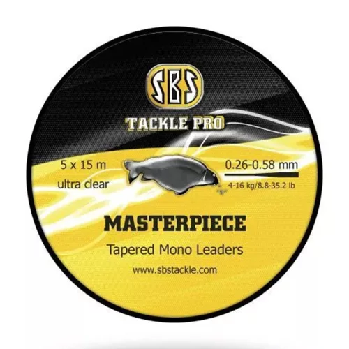 Masterpiece Tapered Mono Leader ultra clear 0.26-0.58mm 5*15 m DOBÓELŐTÉT ZSINÓR