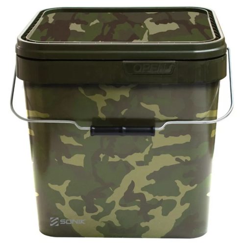 SONIK CAMO SQUARE BUCKET 10LTR