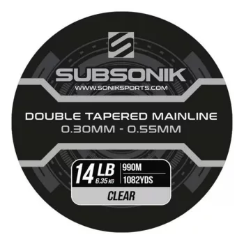   SUBSONIK DOUBLE TAPERED MAIN LINE CLEAR 12LB 990m (3x330) FELVASTAGODÓ FŐZSINÓR