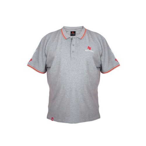 NYTRO LIGHT MARL GREY POLO SHIRT 2XL