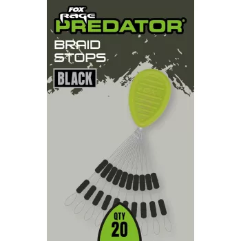 Fox Rage Predator Braid Stops - Black