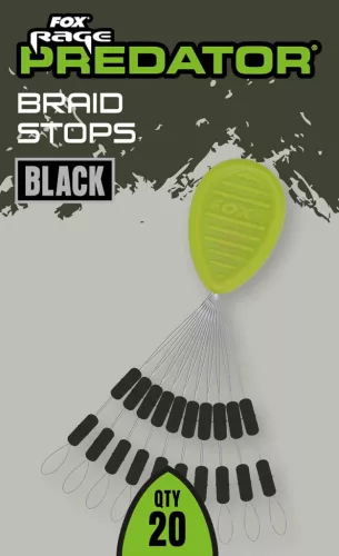 Fox Rage Predator Braid Stops - Black