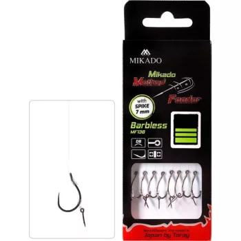   Mikado Method Feeder FC Szakállnélküli Csalitüskés Rig No. 12 10cm